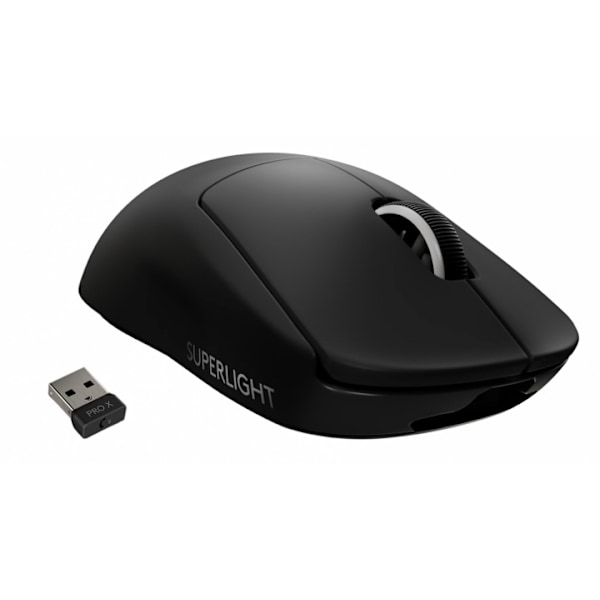 Logitech PRO X SUPERLIGHT Trådløs Gamingmus, Sort Sort