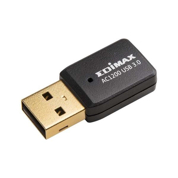 Edimax Trådlös AC1200 Dual-Band MU-MIMO USB 3.0 Adapter Wi-Fi Svart