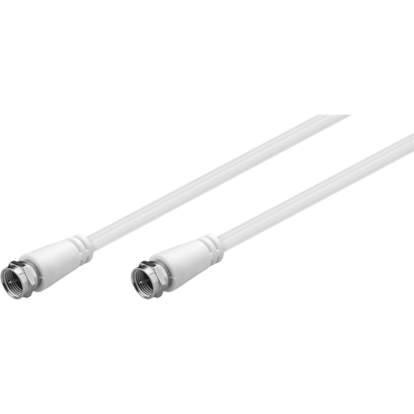 Goobay SAT-antennkabel (Class A, >85 dB), dubbelskärmad F-kontakt hane > F-kontakt hane (helt skärmad), 3 m