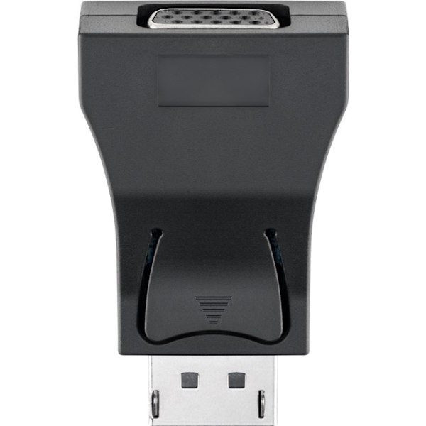 Goobay DisplayPort™-/VGA-sovitin 1.1, kullattu Displayport™