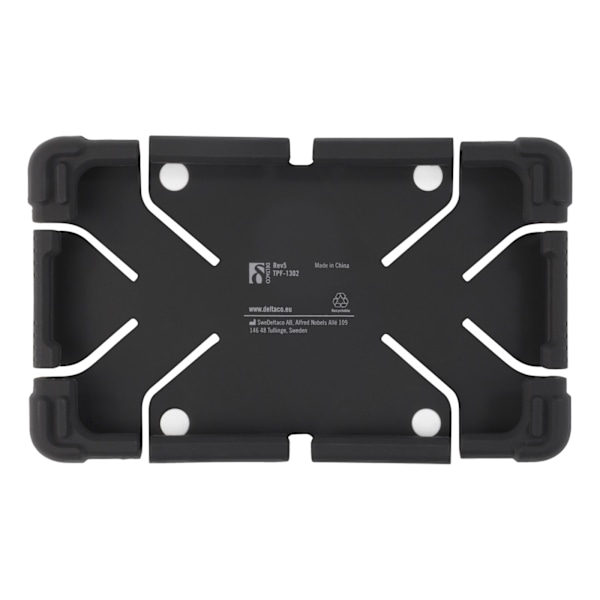 Deltaco Case in silicone for 7-8"" tablets, stand, black Svart