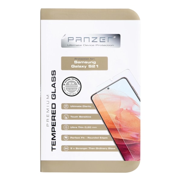 Panzer Samsung Galaxy S21 Härdat glas Transparent