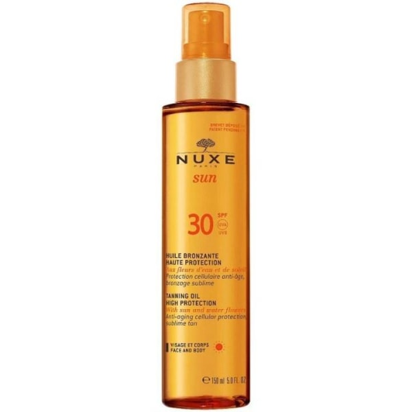 Nuxe Sun Tanning Oil High Protection, Solskyddsfaktor SPF30 150m