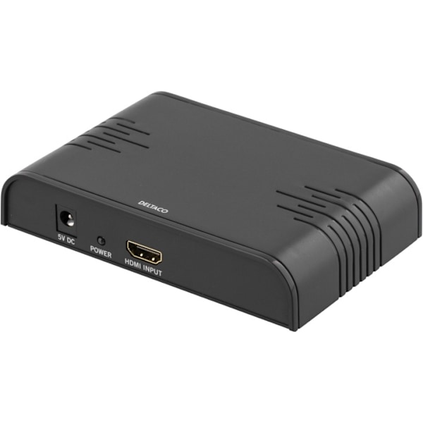 DELTACO Signalomvandlare, HDMI till SCART, PAL, svart (HDMI-SCART2)