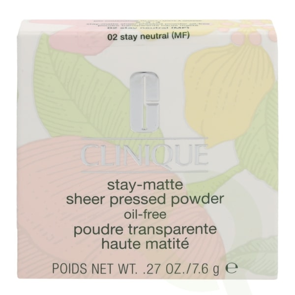 Clinique Stay-Matte Sheer Pressed Powder 7.6 gr #02 Stay Neutral