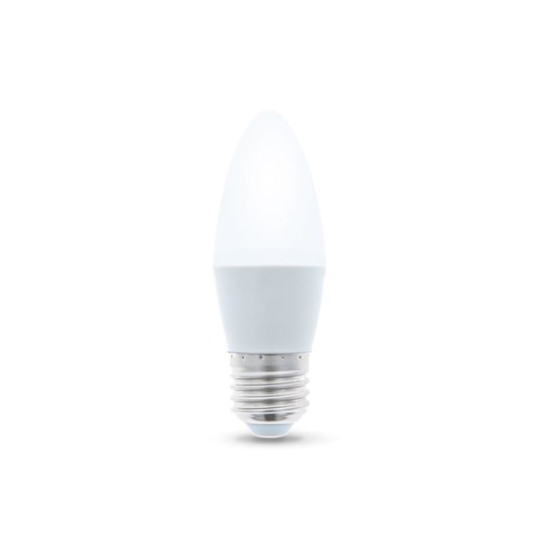 LED-Lampa E27, C37, 6W, 4500K, Vit neutral