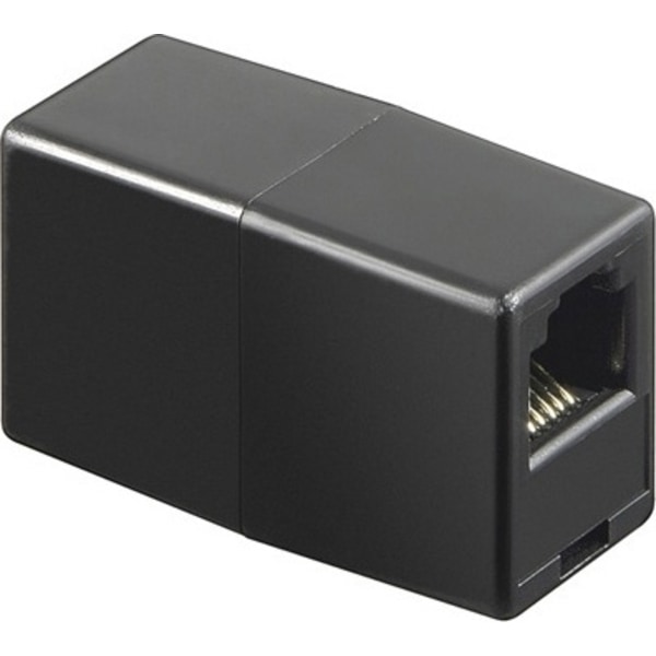 DELTACO modulaarijatkokappale 8P/8C, suojaamaton, RJ45, musta