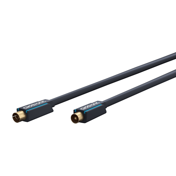 ClickTronic Koaxialkabel Premiumkabel | Koaxialkontakt  Koaxialkoppling | 3,0 m | > 95 dB