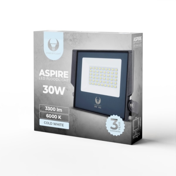 Forever Light ASPIRE - LED Spotlight, 30W, 6000K, 3300lm, 230