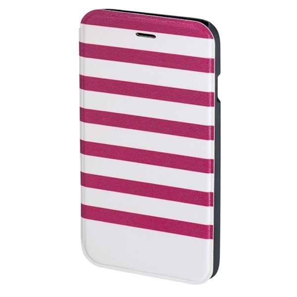 Hama Mobilfodral Stripe Rosa/Vit - iPhone 6/6S Vit