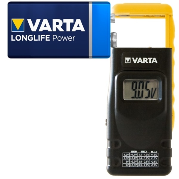 VARTA LCD Digital Battery Tester digital batteritestare för batt