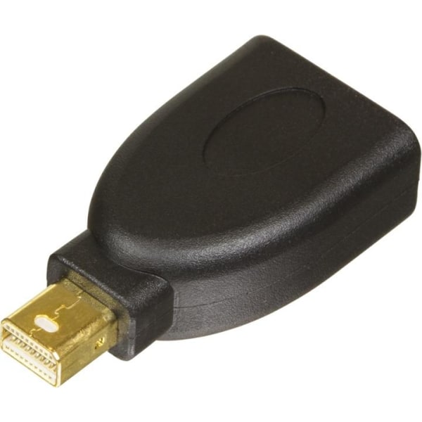 DELTACO Mini DisplayPort ur -  DisplayPort na, musta