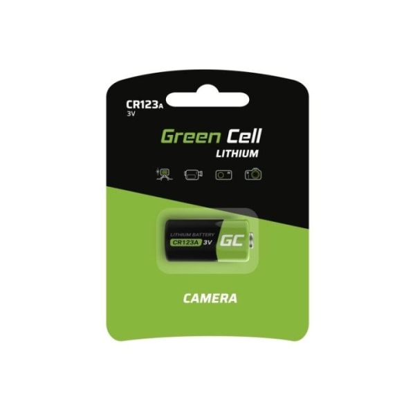 Green Cell CR123A Lithium batteri 3V 1400mAh
