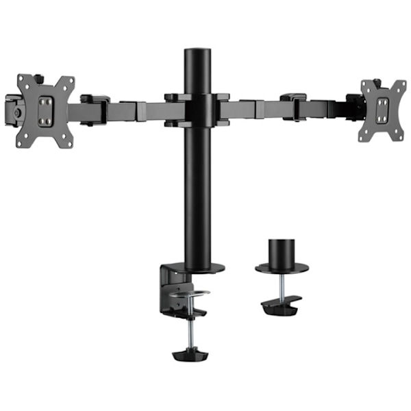 LogiLink Monitorarm dubbel 17-32" 380mm Sort