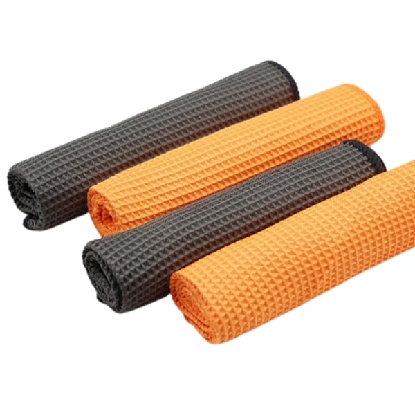 Polerduk i microfiber för bilvård, Orange