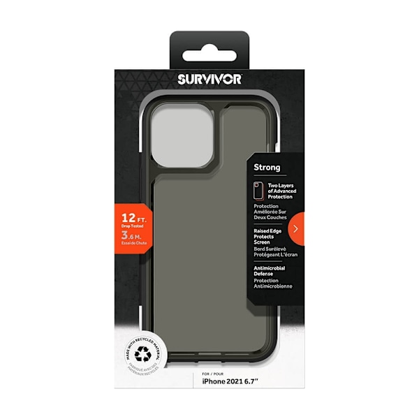 SURVIVOR Mobilecover Survivor Strong iPhone 13 Pro Max Sort Svart