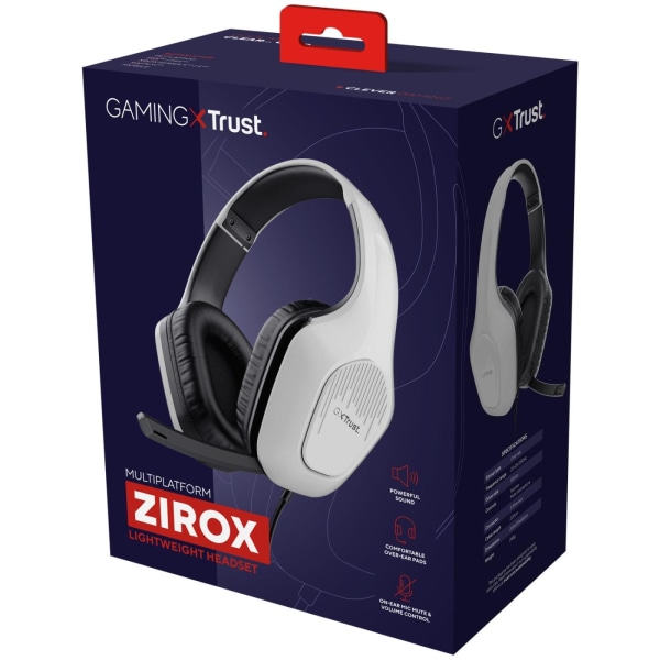 Trust GXT 415W Zirox Gaming Headset Vit