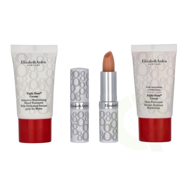 Elizabeth Arden E.Arden Eight Hour Set 33.7 ml Skin Protectant 15ml/Hand Treatment 15ml/Lip Protectant Stick 3,7gr