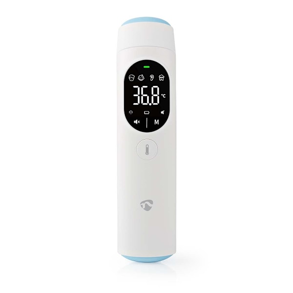 Nedis SmartLife Infraröd Termometer | LED Display | Öra / Pannan | Vit