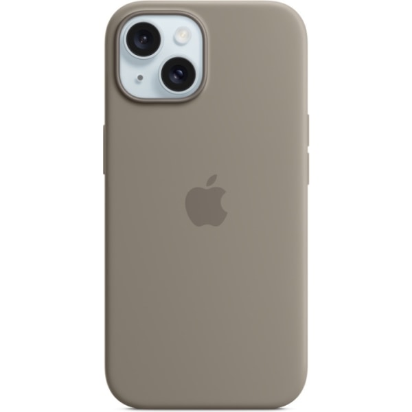 Apple iPhone 15 silikone etui med MagSafe, lerbrun Brun