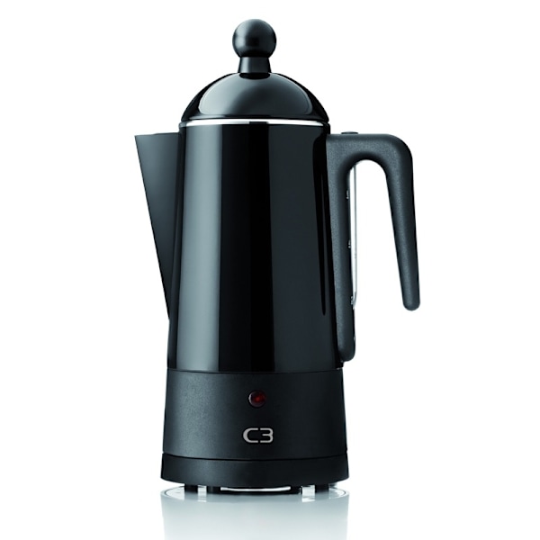 C3 Perkolator Design Svart stål 10kp