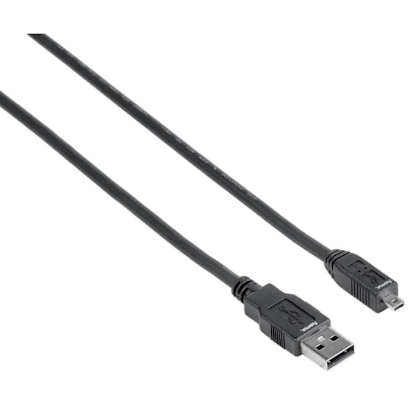 Hama USB 2.0 Kabel A-Mini B8 1,8m Sort ST