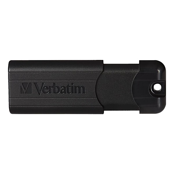 Verbatim PinStripe USB-minne, 32 GB, USB 3.0, utdragbar kontakt, svart