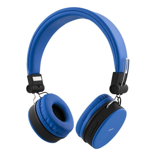 STREETZ Foldable on-ear BT headset, 3.5 mm, blue Blå