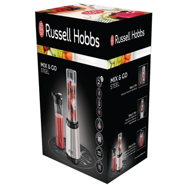 Russell Hobbs Mix & Go - Steel 23470-56