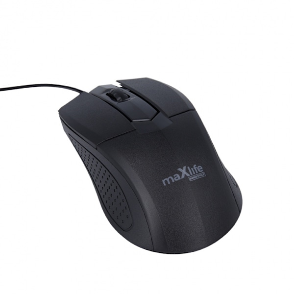 Maxlife Home Office MXHM-01 optisk mus 1000 DPI 1,2 m svart Sort