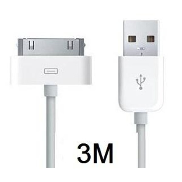 USB-kabel till iPad 3 meter (Vit)