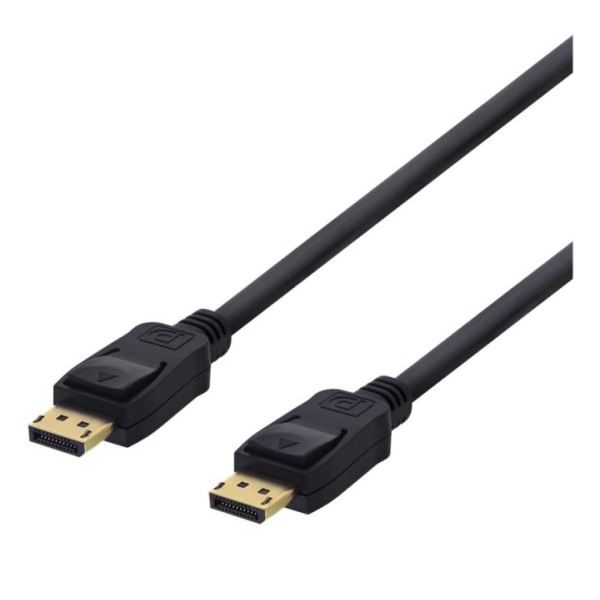 DELTACO DisplayPort-kabel, 0,5m, 4K UHD, DP 1.2, svart