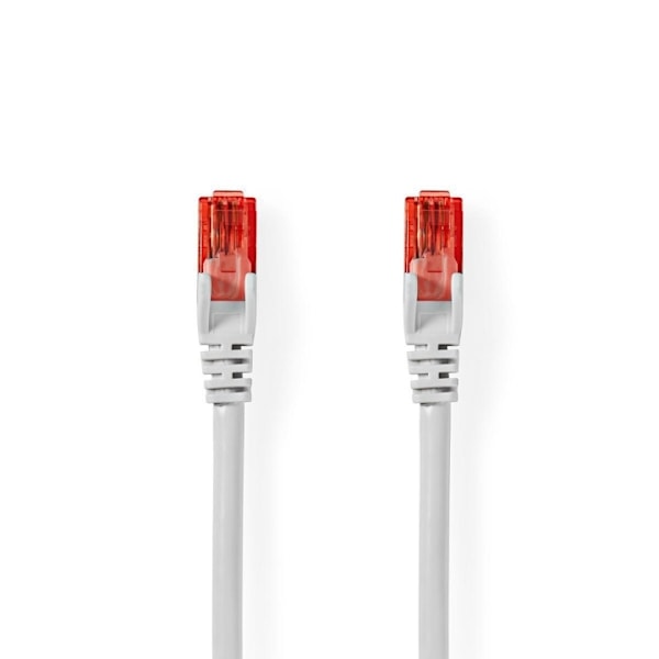 Nedis CAT6 Verkkokaapeli | RJ45 uros | RJ45 uros | U/UTP | 2.00 m | Pyöreä | PVC | Valkoinen | Muovipussi