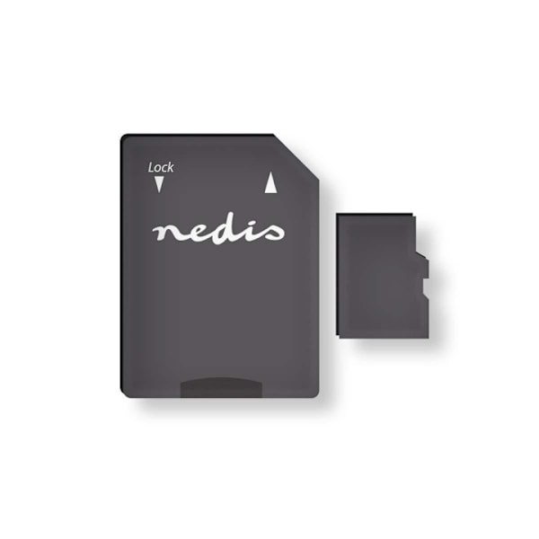 Nedis microSD-muistikortti | microSDXC | 128 GB | Kirjoitusnopeus: 90 MB/s | Lukunopeus: 45 MB/s | UHS-I | SD adapteri sisältyy