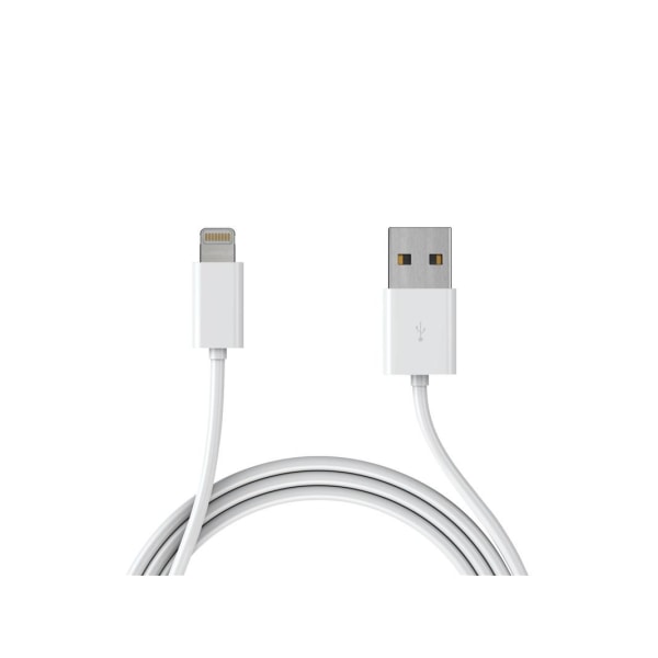 Ekstra kvalitets USB-kabel til iPhone og iPad, 1 meter (hvid)