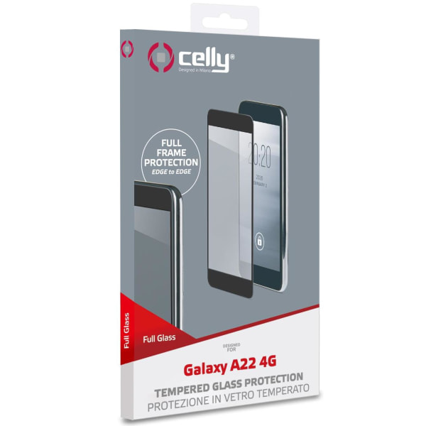 Celly Härdat glas Galaxy A22 4G / M22 Transparent