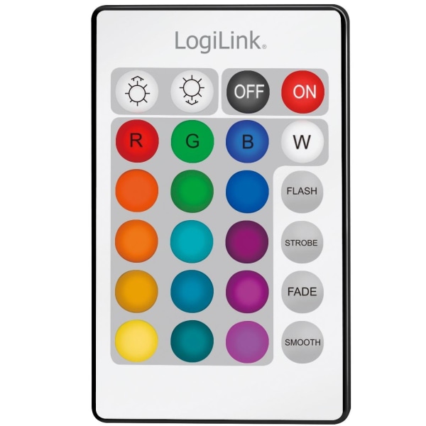 LogiLink RGB LED-strip med fjärr. 3 met