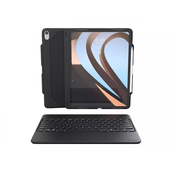 ZAGG Rugged book go till iPad Pro 11", Nordisk layout, Svart Svart