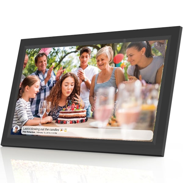 Denver PFF-1503B 15.6" FULL HD digital Wi-Fi photoframe with FRAMEO photo software Black