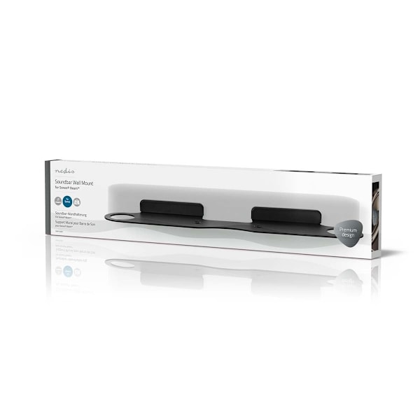 Nedis Soundbar Beslag | Kompatibel med: Sonos® Beam™ | Væg | 5 kg | Fast | ABS / Stål | Sort