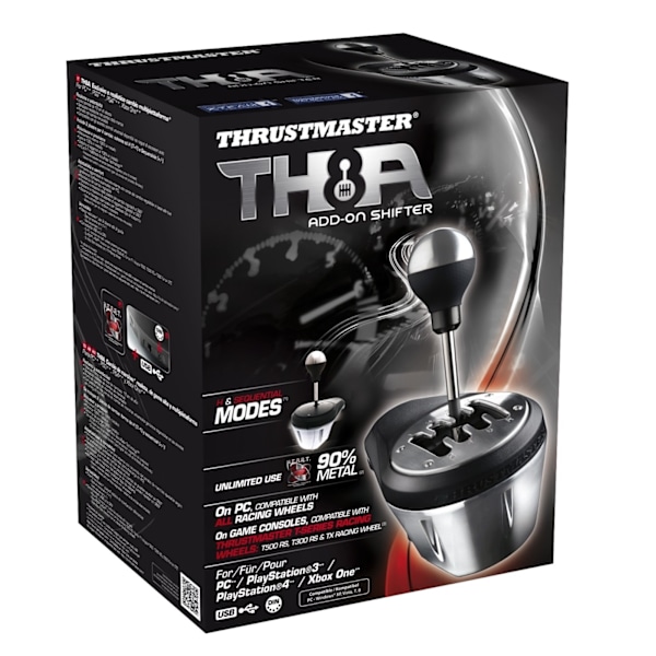 ThrustMaster TH8A Gear Shift -vaihdelaajennus rattipoljinyhdistelmille, PC / PS4 / PS5 / Xbox