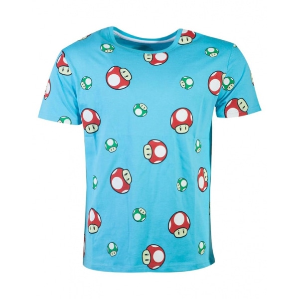 Difuzed Super Mario Toad AOP - T-Shirt, M