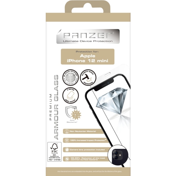 panzer iPhone 12 mini panserglas Transparent