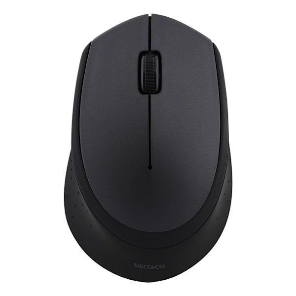 DELTACO trådløs optisk mus 2,4 GHz, 3 knapper med scroll, 1.200 DPI, U