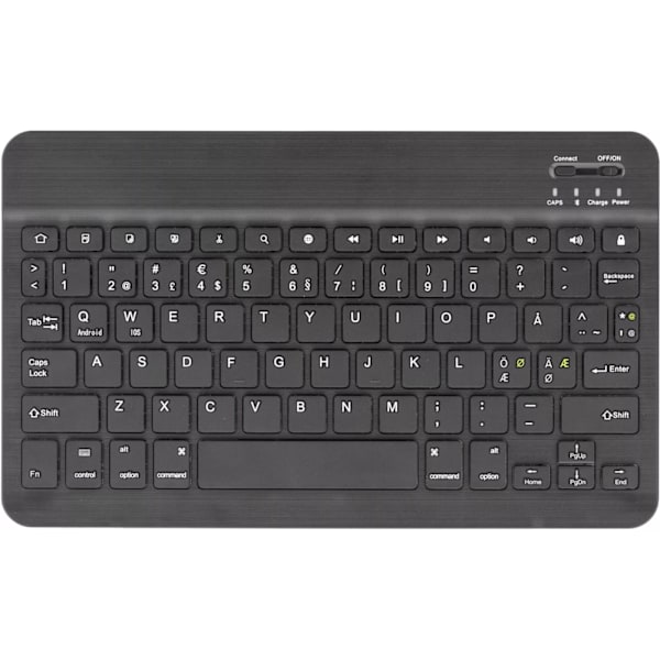 DELTACO suojus ja Bluetooth näppäimistö 10" tableteille, musta Svart