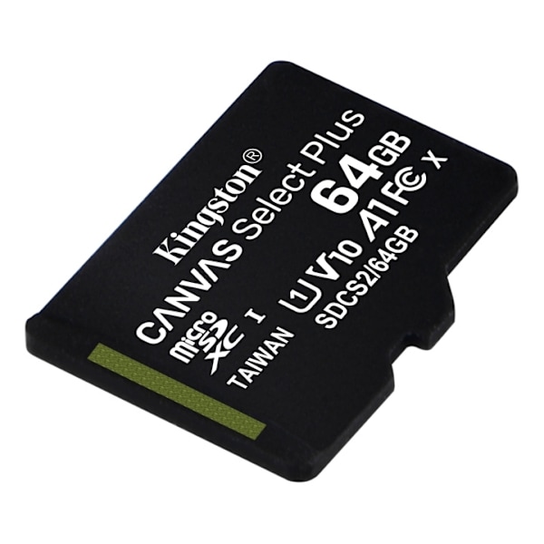 kingston 64GB micSDXC Canvas Select Plus 100R A1 C10 1-pack w/o ADP