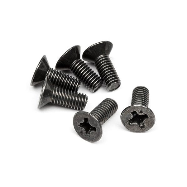 Flat Head Screw M3 X 8Mm (6 Pcs)