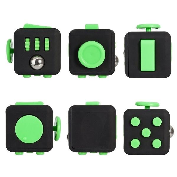 Fidget Cube, Sort/Grøn