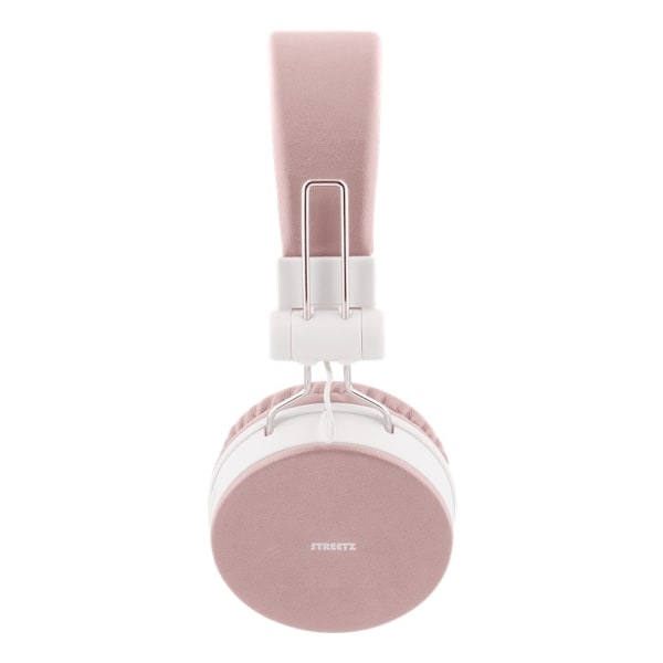 STREETZ Foldable on-ear BT headset, 3.5 mm, pink Rosa