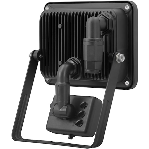 Goobay LED-strålkastare för utomhusbruk, 30 W, med rörelsedetektor med 2550 lm, neutralt vitt ljus (4000 K), PIR-sensor med ON/OFF-funktion och M16 ka